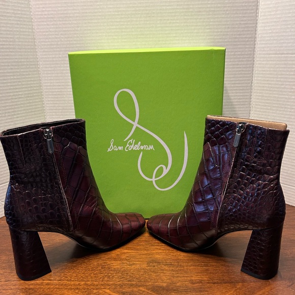 Sam Edelmam Codie Square Toe bootie / shoes US Size 7 1/2 M - Picture 3 of 16